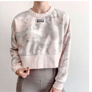 Adidas camouflage pink gray sweatshirt crewneck copped